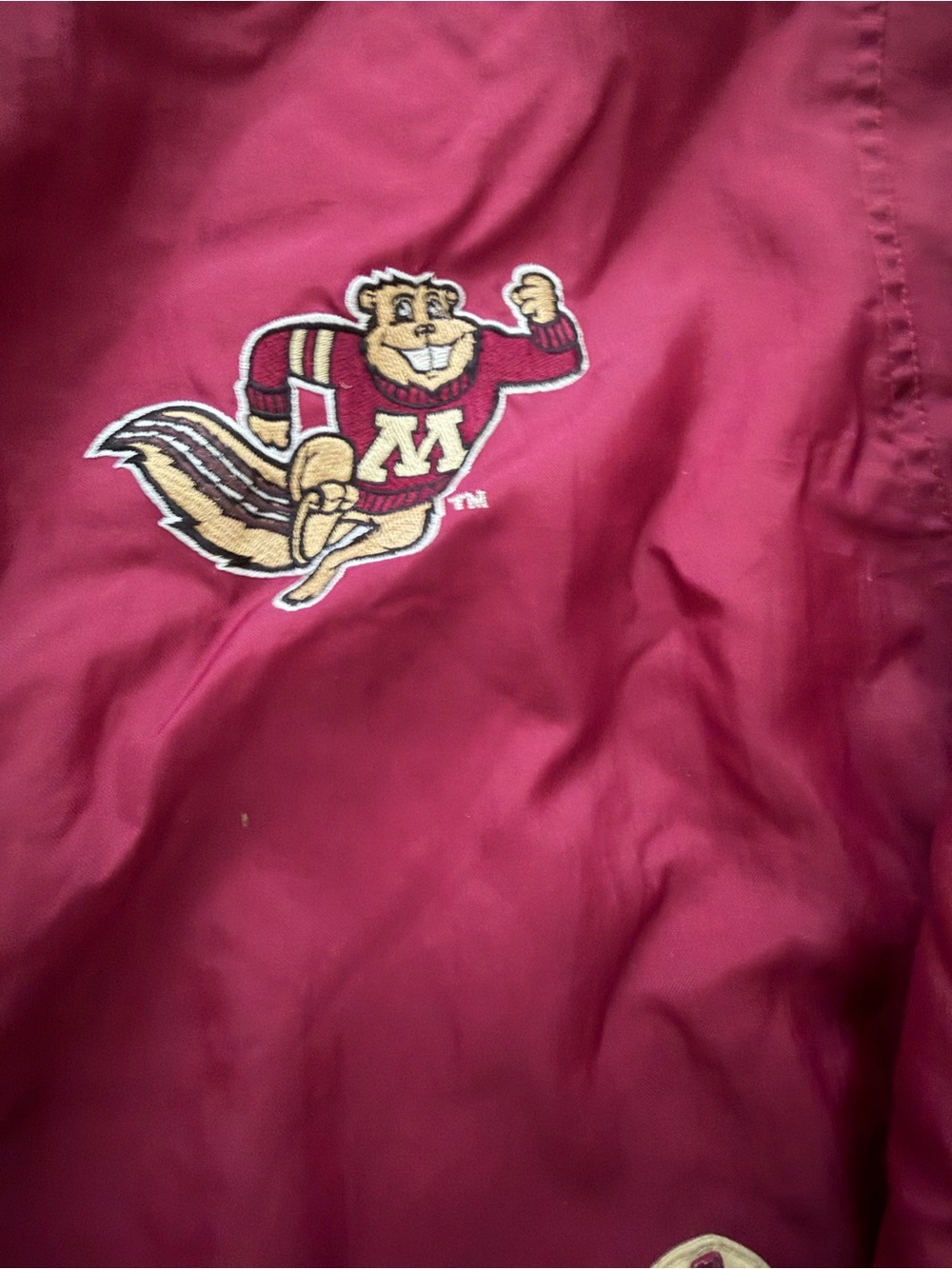 Vintage University of Minnesota Golden Gophers Starter Jacket - Picture 3 of 11